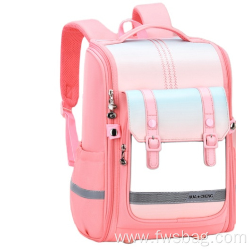 The new large capacity waterproof gradual school bag for primary school boys and girls